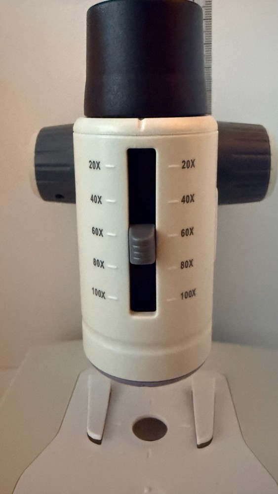 Motic LM-100 Microscope Kit WORKING w Case Sample Slides Tools Student Lab Set