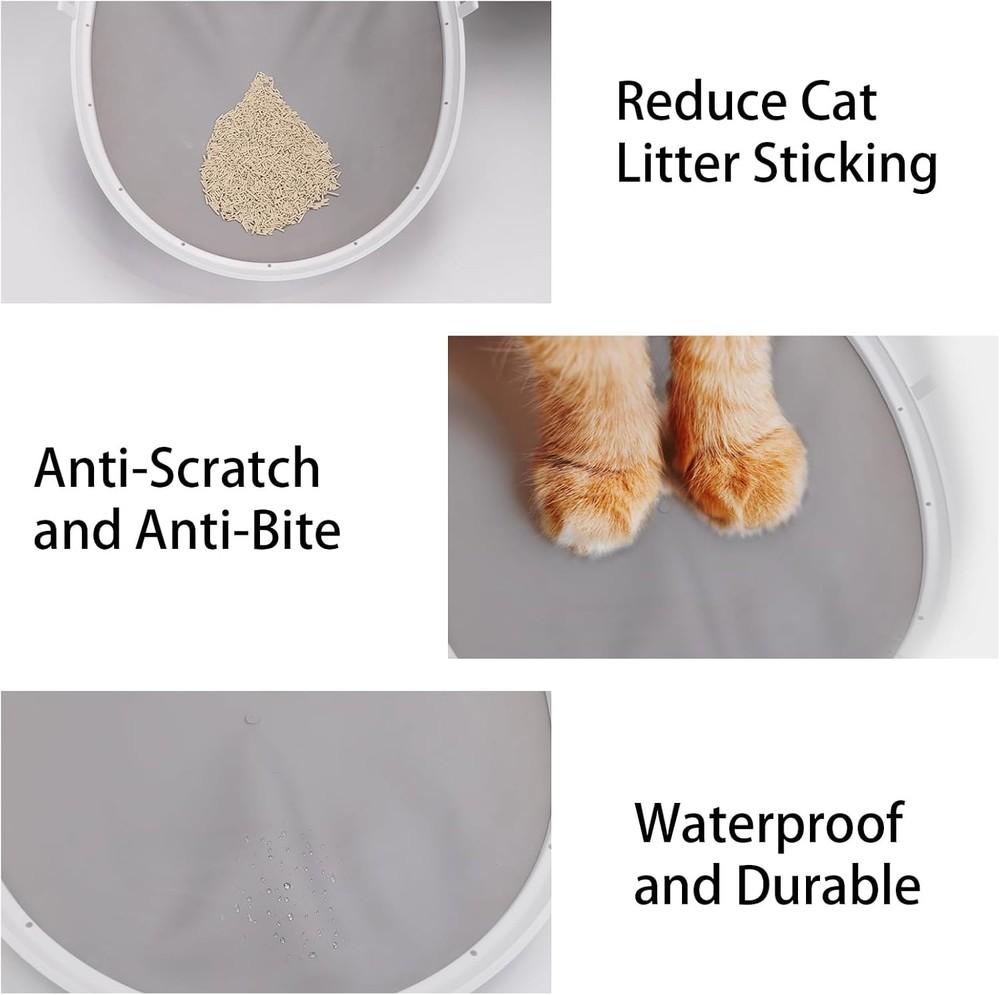 Cat Litter Mat Replacement, Suitable for BCHARYA Automatic grey