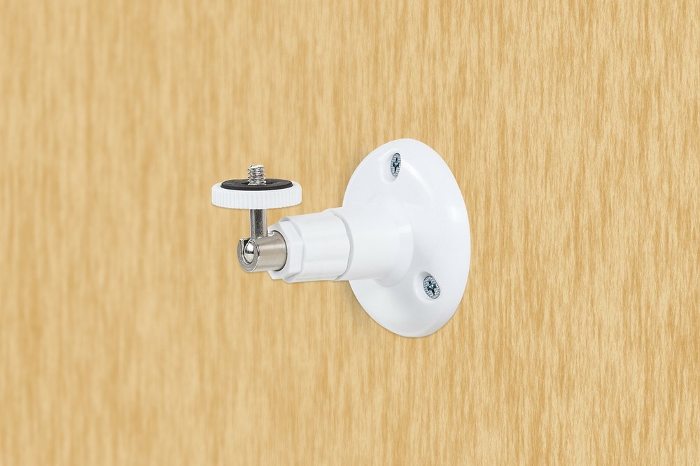 Security Wall Mount- Adjustable Indoor/Outdoor Mount – 2 X 2 Pack, White