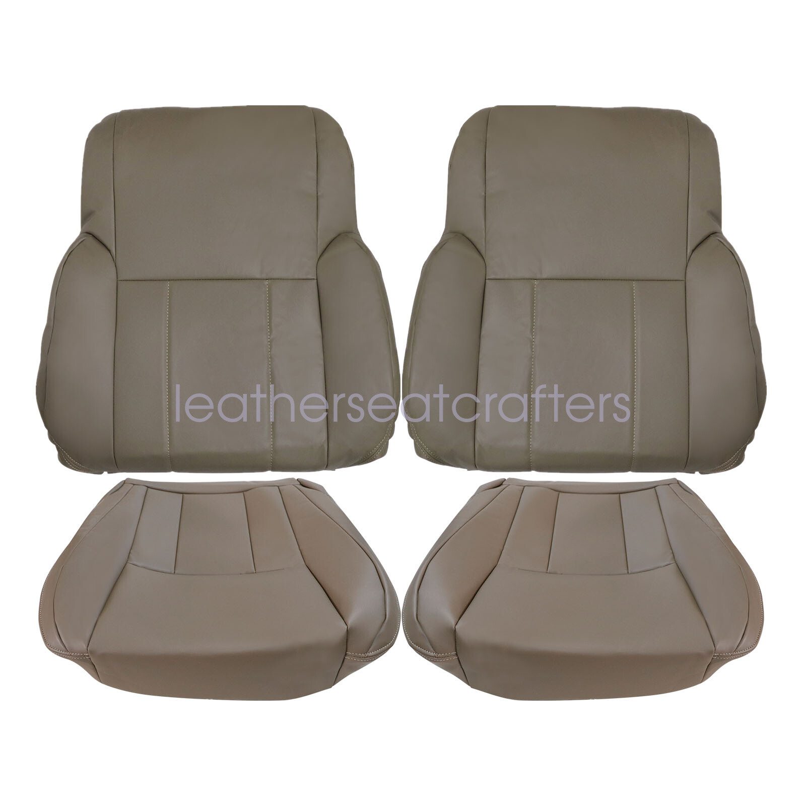 6x For 1996-2002 Toyota 4Runner Front Leather Seat Cover Oak Tan & Foam Cushion
