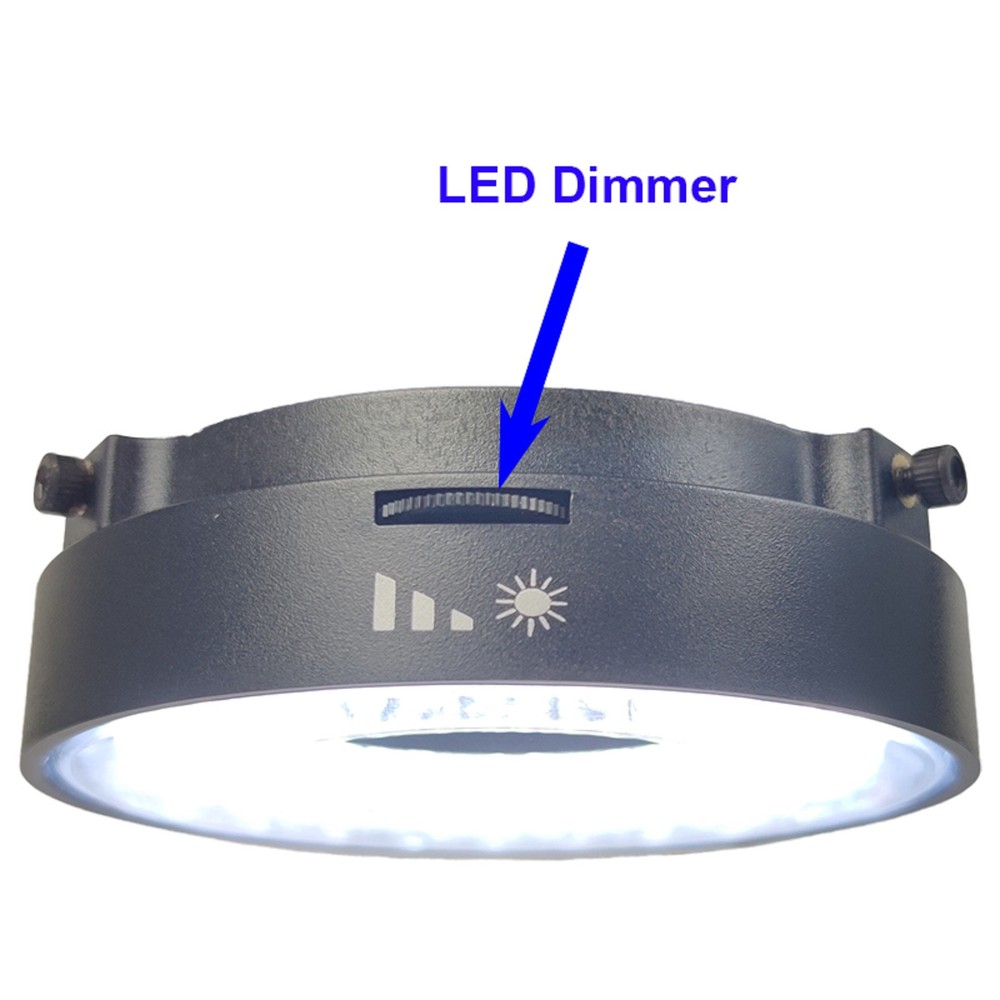 6500-7000K USB 72 LED Ring Light Microscope Illuminator Adjustable Focus Lamp