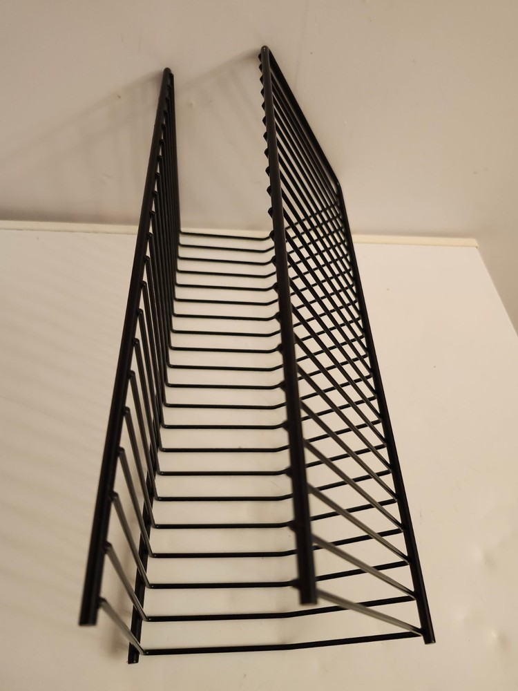 Wire 20 CD Compact Discs. Disk Holder Black