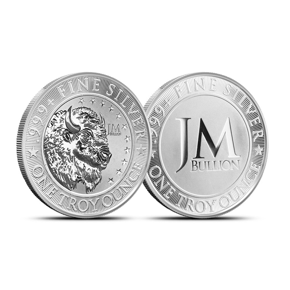 1 oz JM Bullion Buffalo Silver Round (Reverse Proof-Like, New)