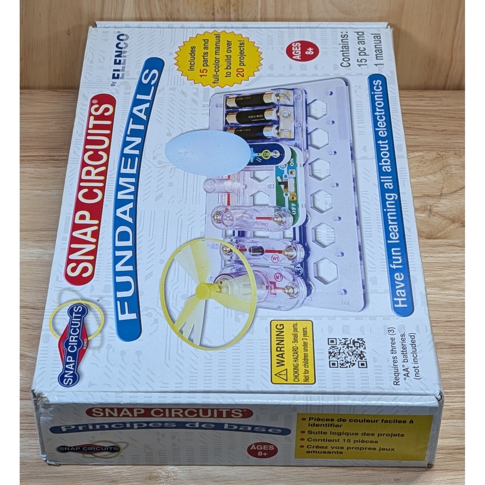 Snap Circuits Fundamentals SCF-20 Electronics STEM Kit 15 Parts 20 Projects