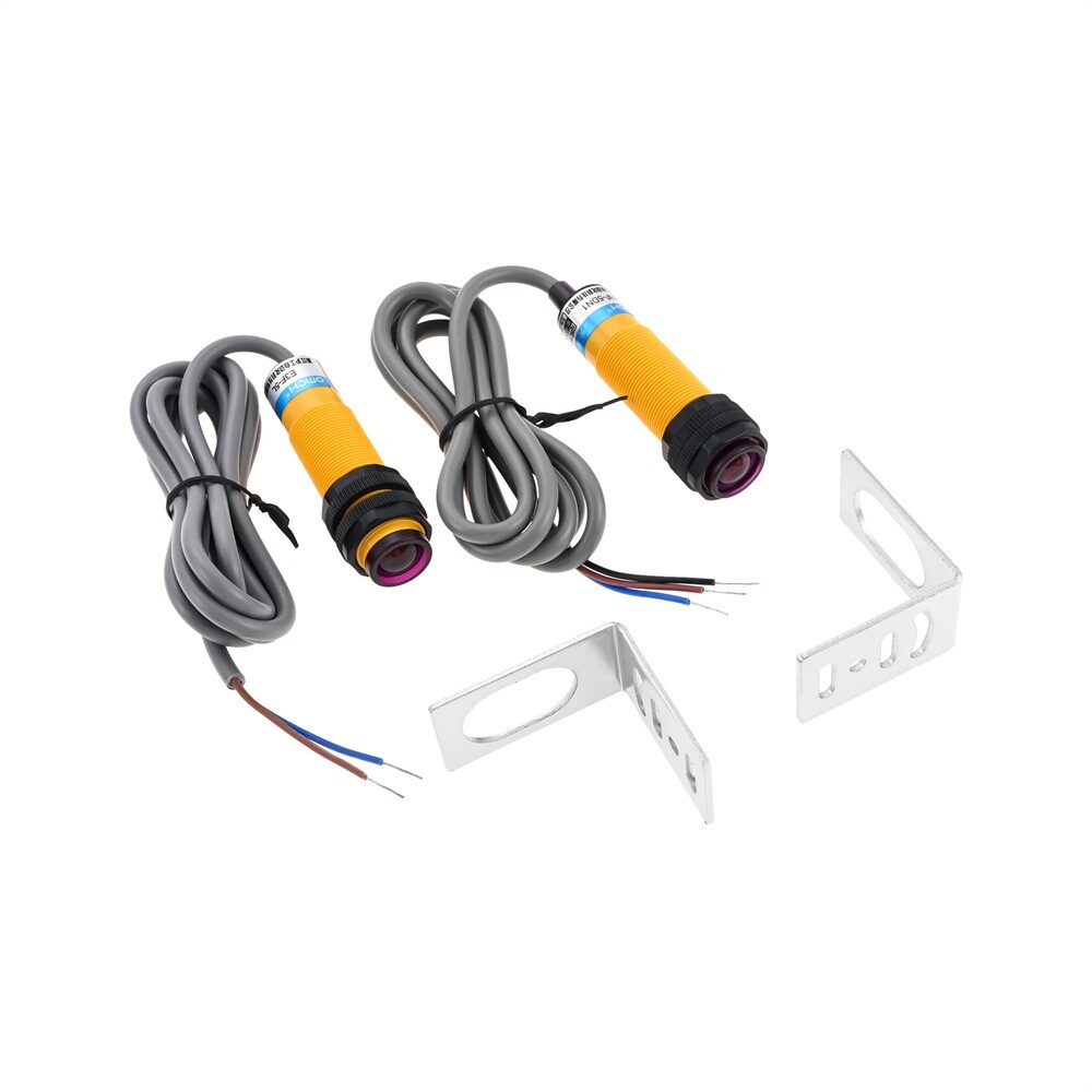 2PCS E3F-5DN1-5L Photoelectric Sensor Switch Proximity Switch NPN 5m