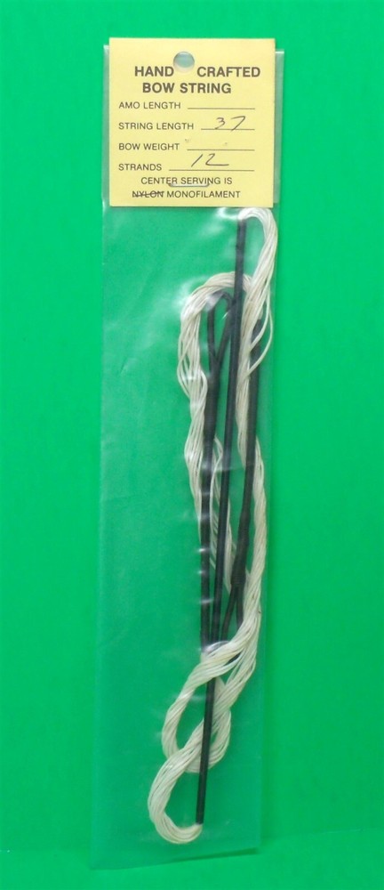 New Bowstrings by Binney Replacement String for Teardrop Cable Bows - 37" 12 str