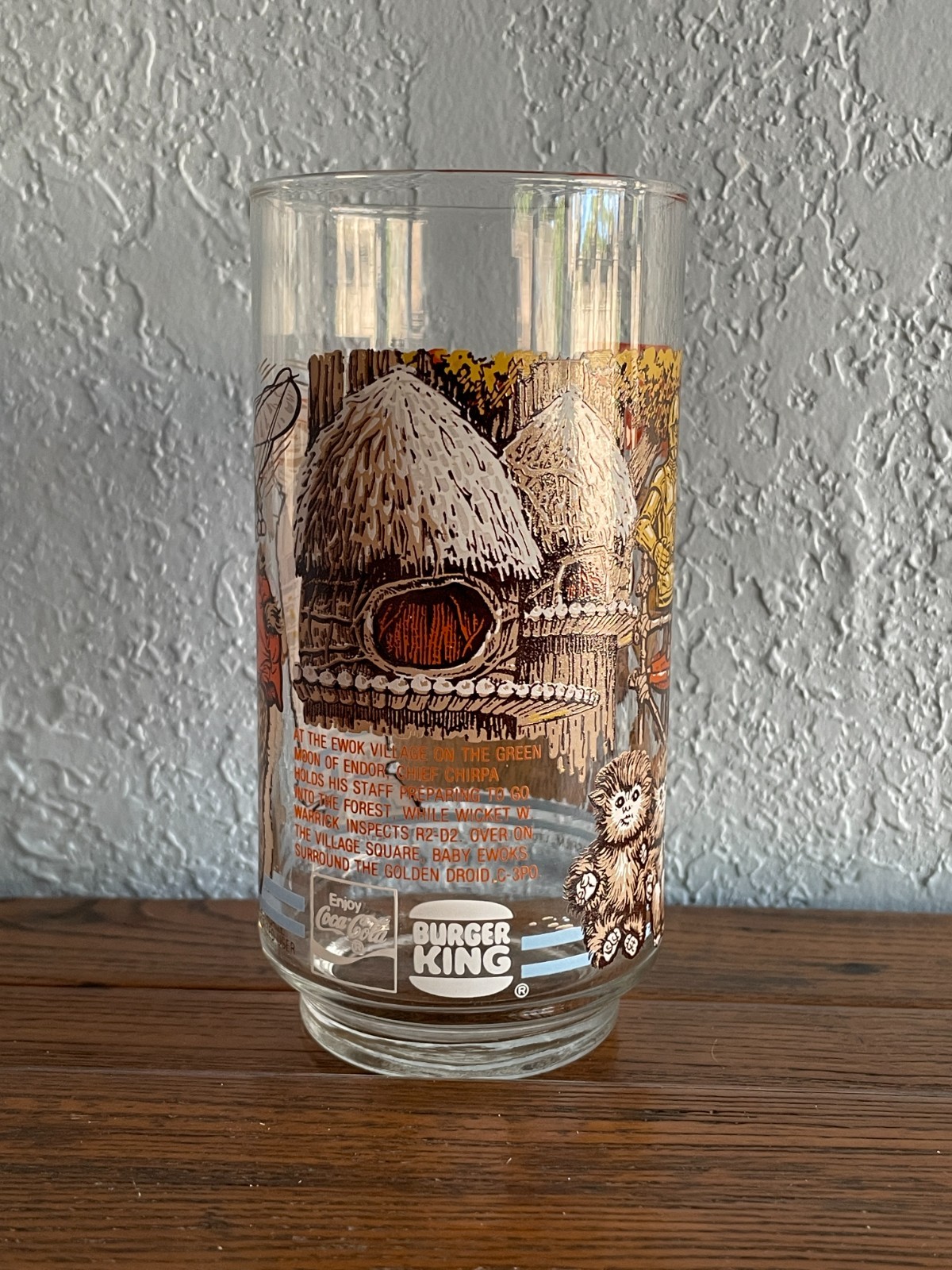 1983 Star Wars Return of the Jedi Burger King Drinking Glasses - Set of 4