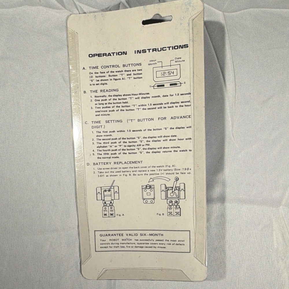Vintage robot watch