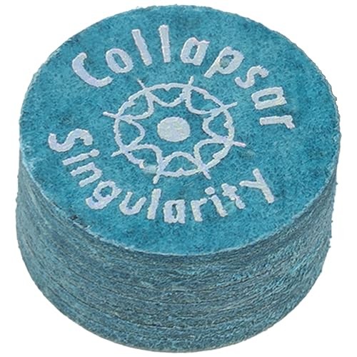 14mm Black Layer Pigskin Pool Cue Tips - 1 pc, Individual Packaging Medium