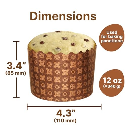 12 oz Easter Bread Forms Paska Mold Kulich Paskha 12 pcs - Easter Bread