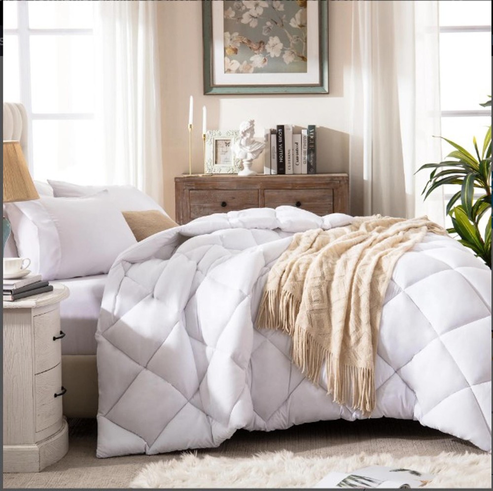 COMFORTER SET-3PC-QUEEN-WHITE