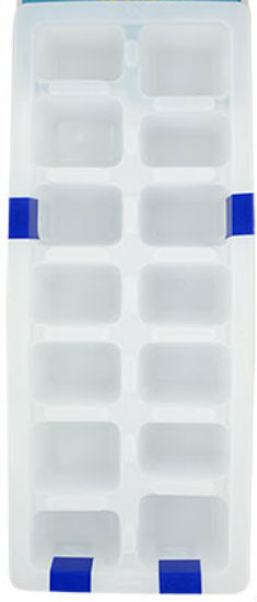 Plastic Ice Cube Tray Pack of 2 ~ White