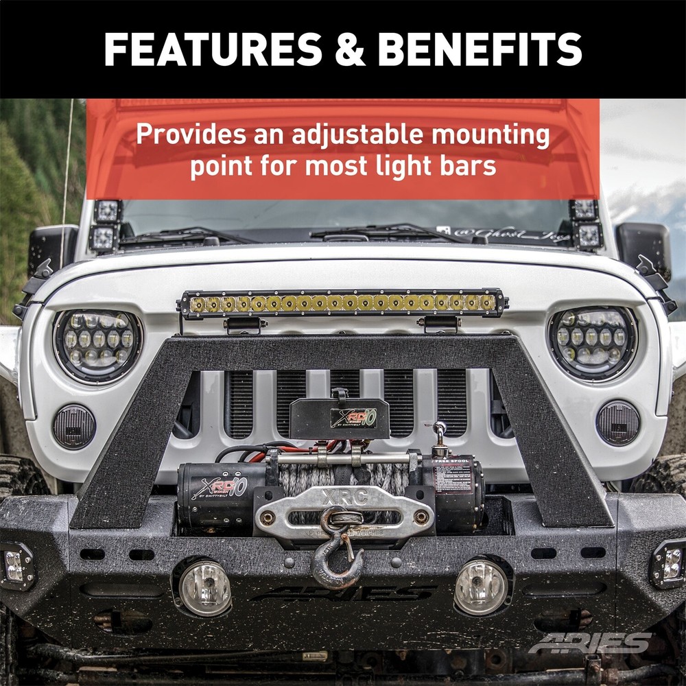 ARIES 1110312 Base-Mount Light Bar Brackets