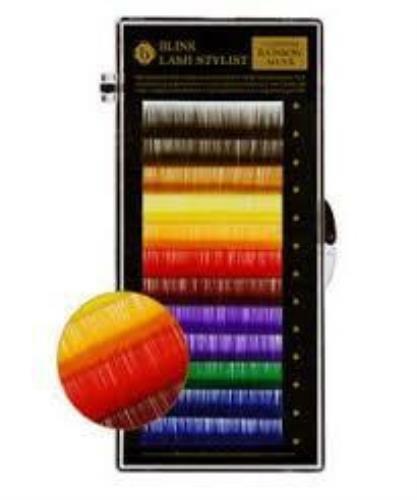 Rainbow Lashes J Curl