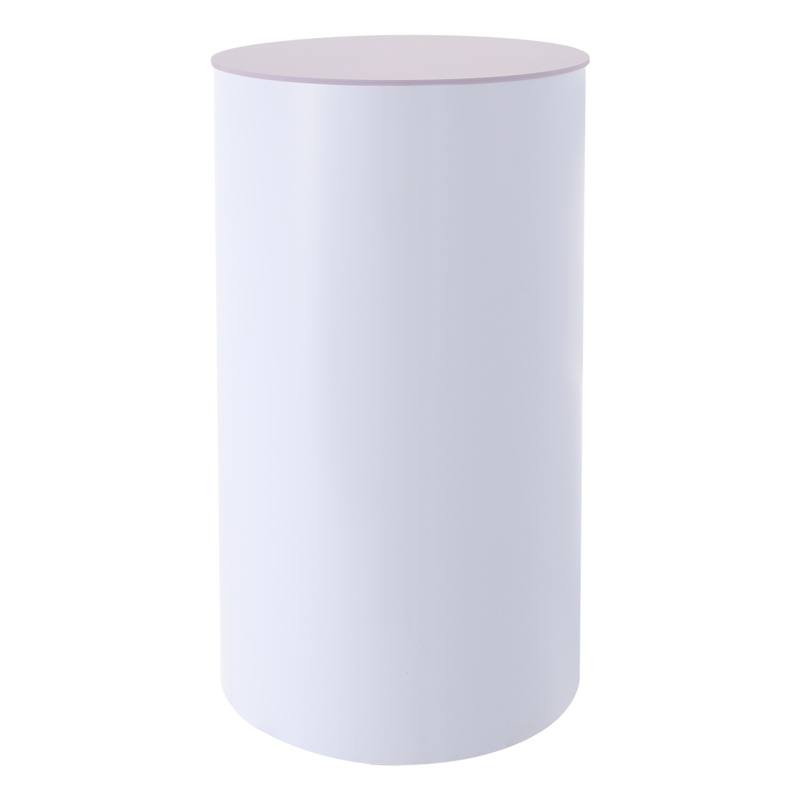 3 Pcs Round Cylinder Pedestal Stand For Wedding Party Display Stand Decor White