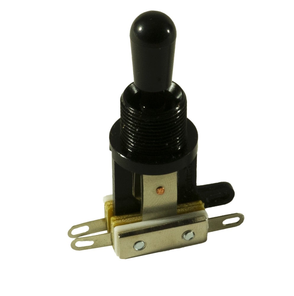 Genuine Centralab 3 Position Short Frame Toggle Switch Black