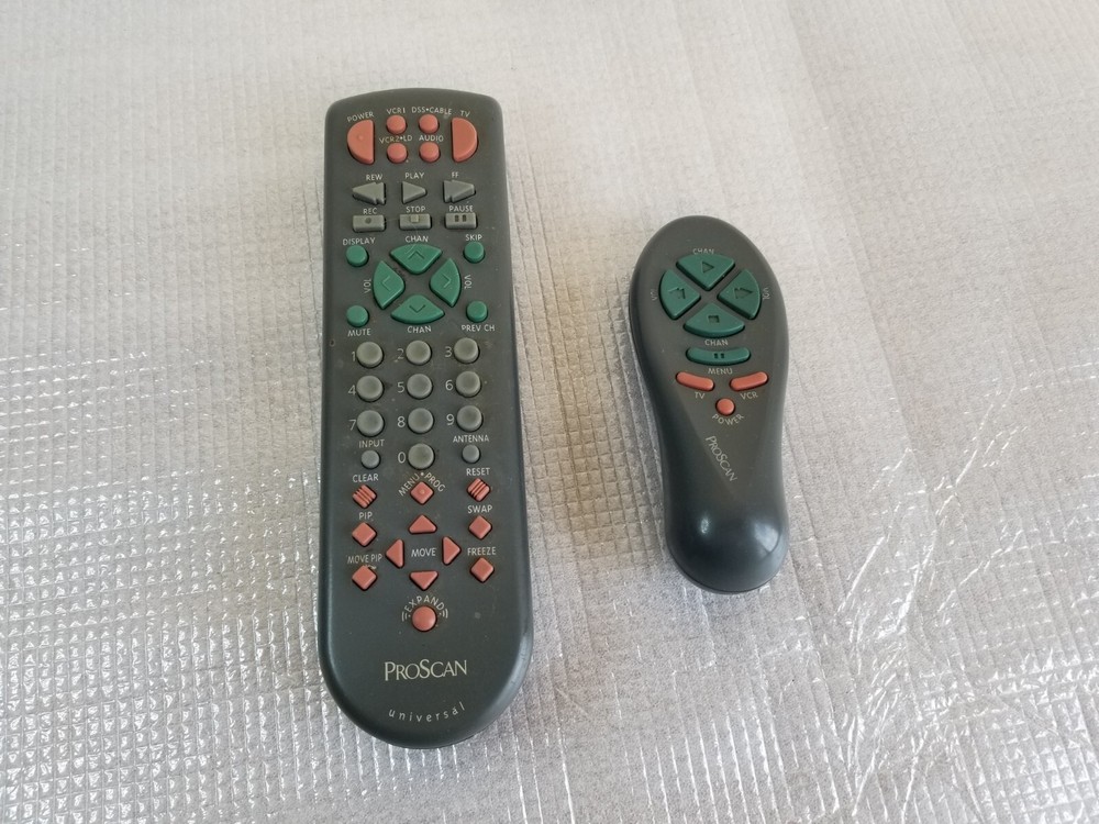 2x Two ProScan Universal Vintage Remote Control   *Working