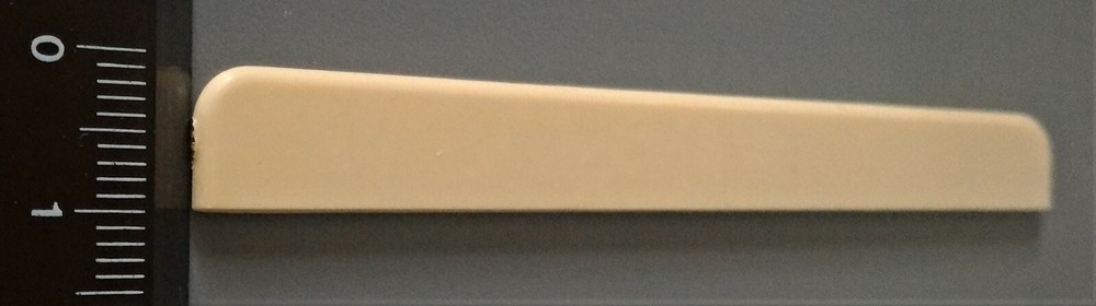 2 X CLASSICAL GUITAR BRIDGE SADDLES, PLASTIC, NEW, FREE POSTAGE
