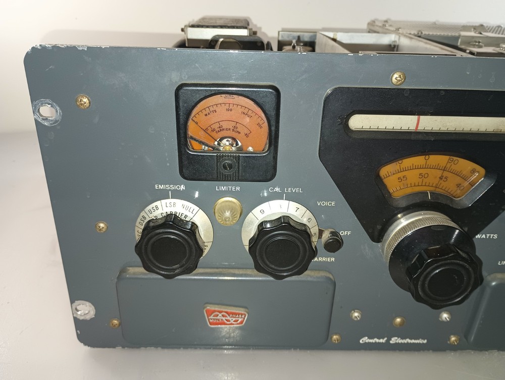Central Electronics 100V Multiphase SSB Ham Transmitter Vintage Powers On