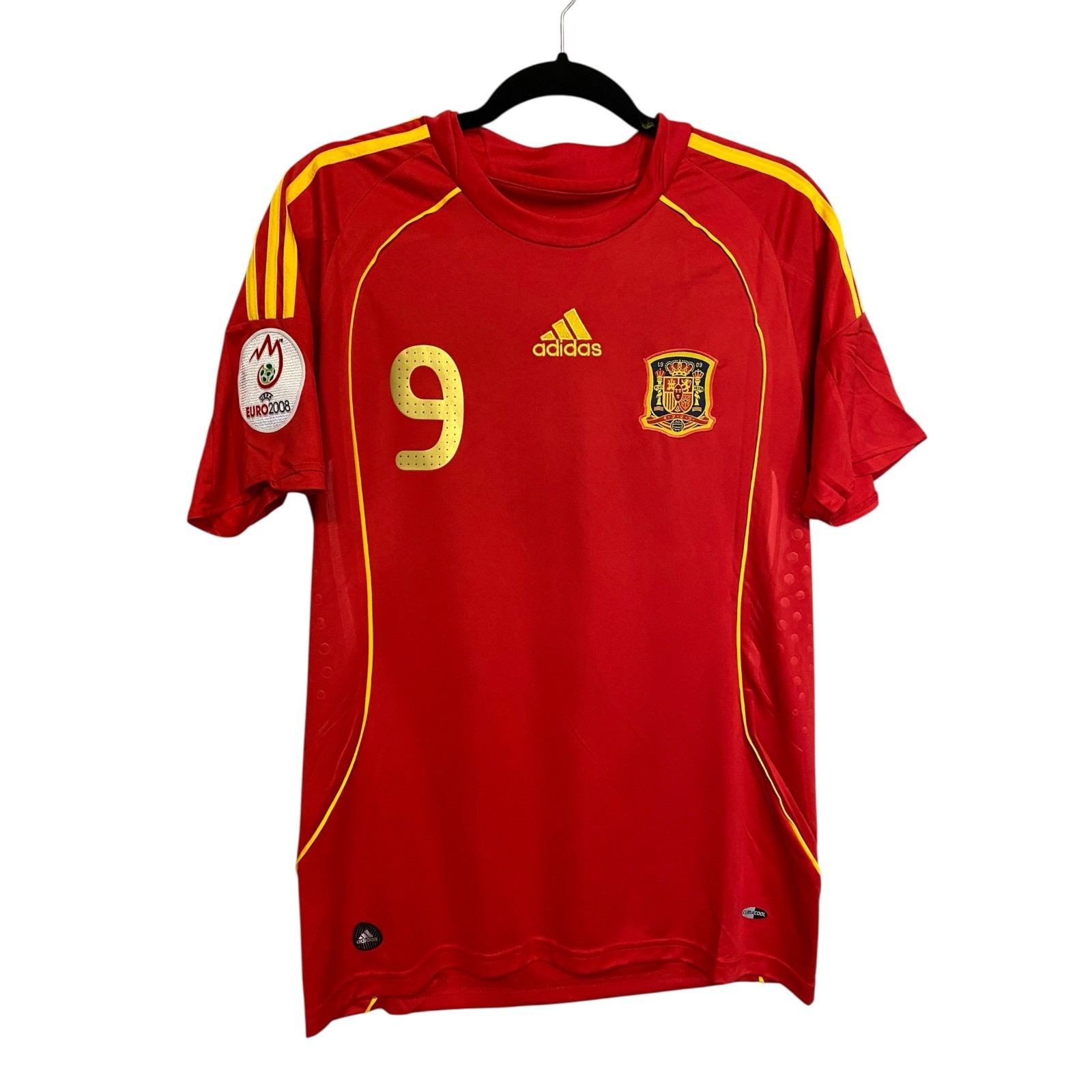 Spain 2008 Fernando Torres Euro home jersey
