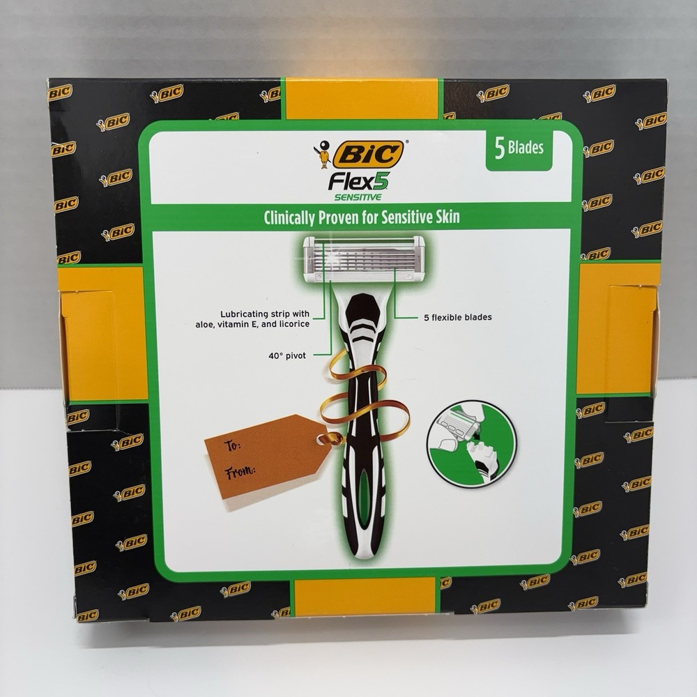 BIC Flex 5 Sensitive Razor 6+1 Gift Set for Men
