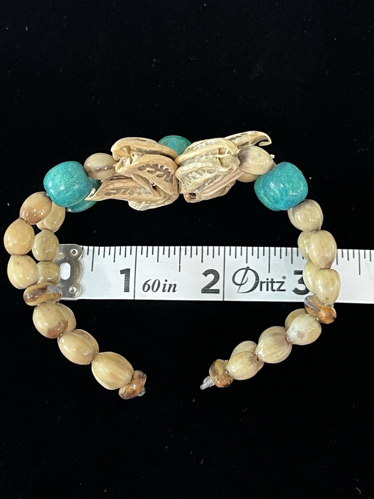 Shell Flower Wrap Cuff Bracelet Boho Retro Handmade