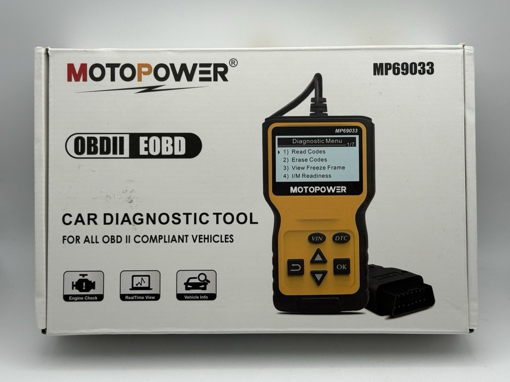 MOTOPOWER MP69033 Car OBD2 Scanner Code Reader Engine Fault Scanner CAN Diagnost