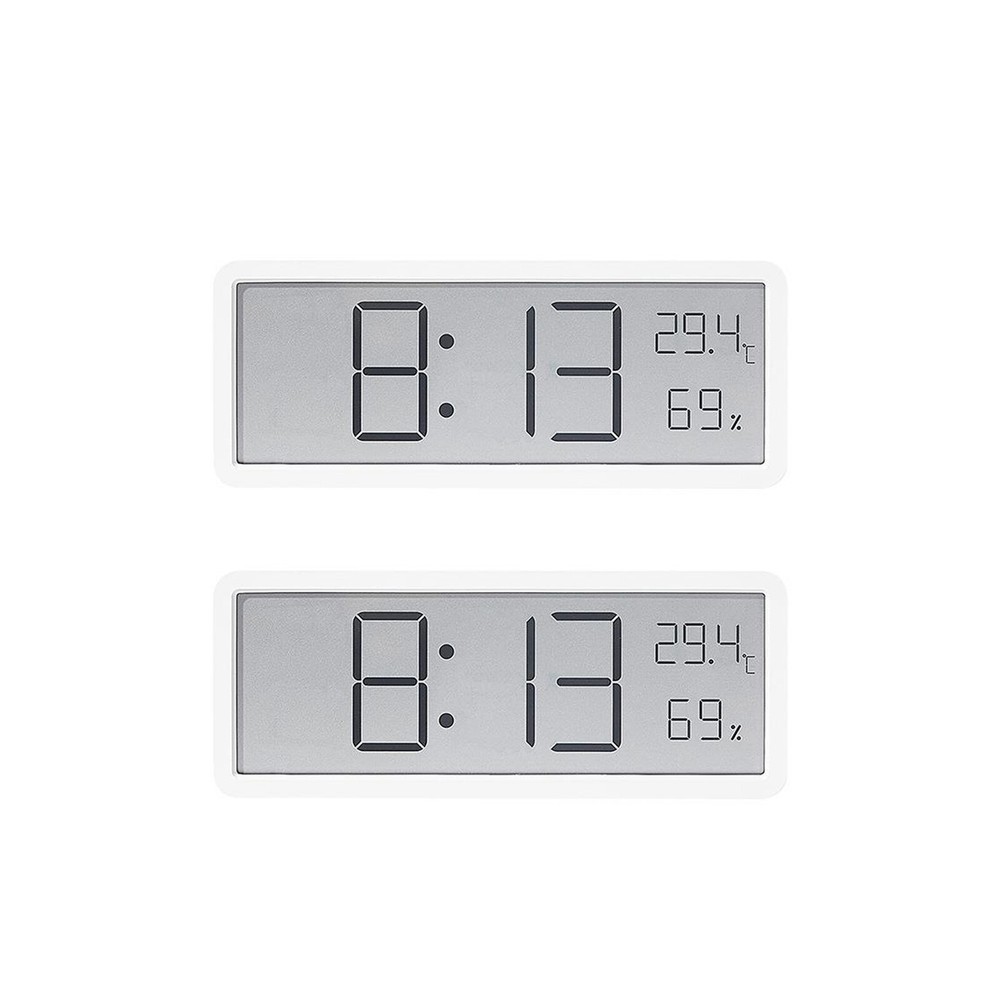 Digital LED Wall Clock Alarm Humidity Temperature Display Desktop Clock Large