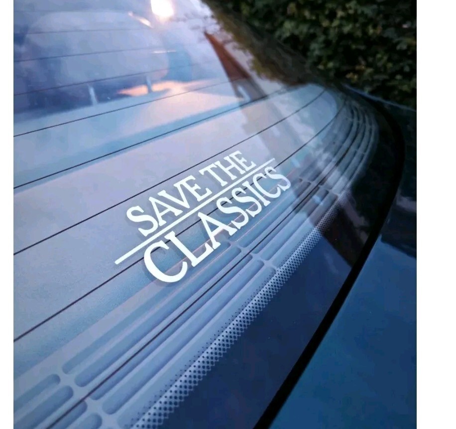 2x save the classics sticker decal tuning vintage classics styling