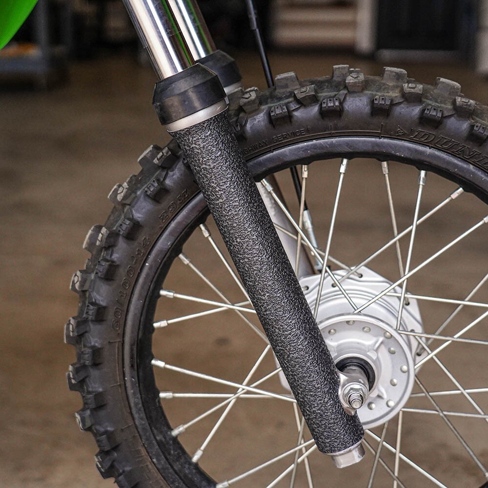 Black Lower Fork Guards 2010-2025 Kawasaki KLX110L Shock Tube Protectors KLX110