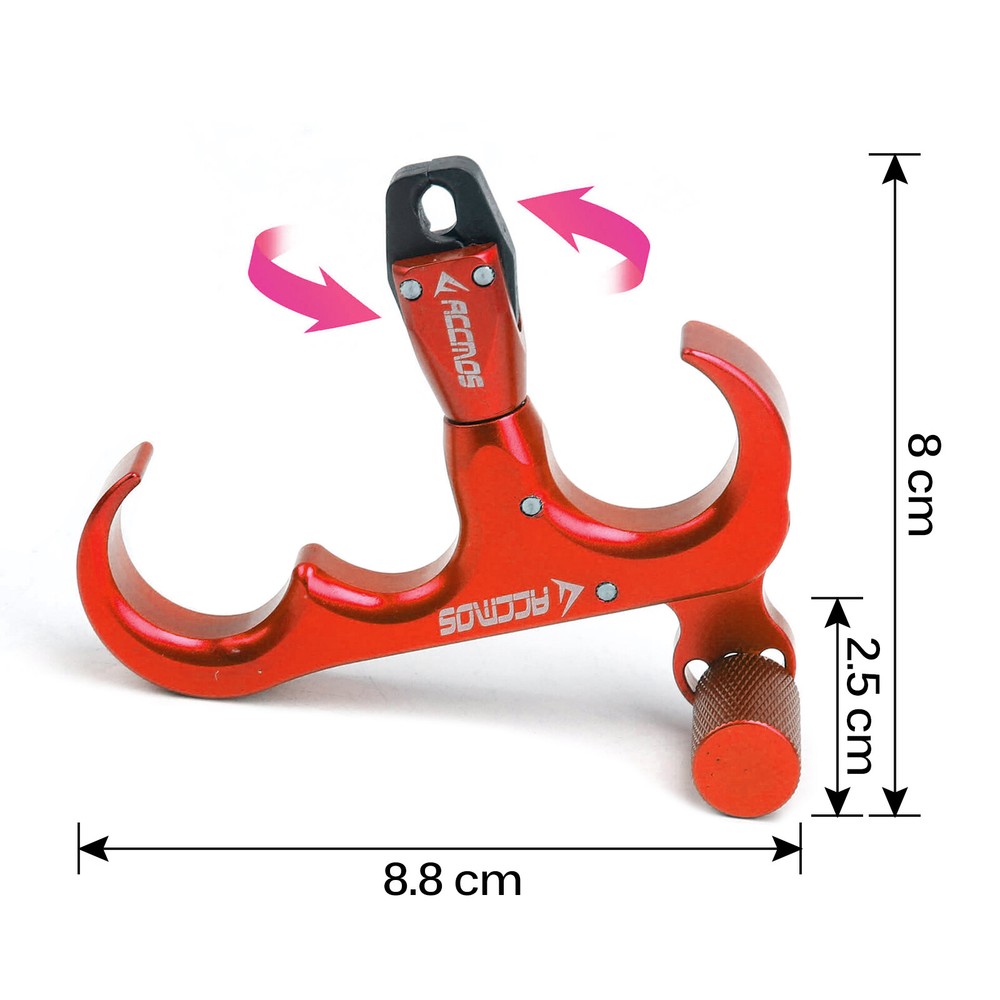 4 Finger Release Aids Thumb Trigger D Loop Ring Compound Bow Hunt Archery Shoot
