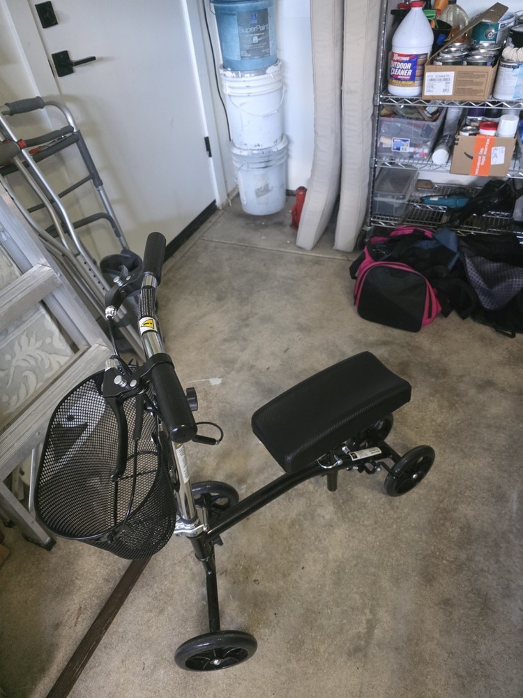 Drive Steerable Foldable Knee Walker - Black