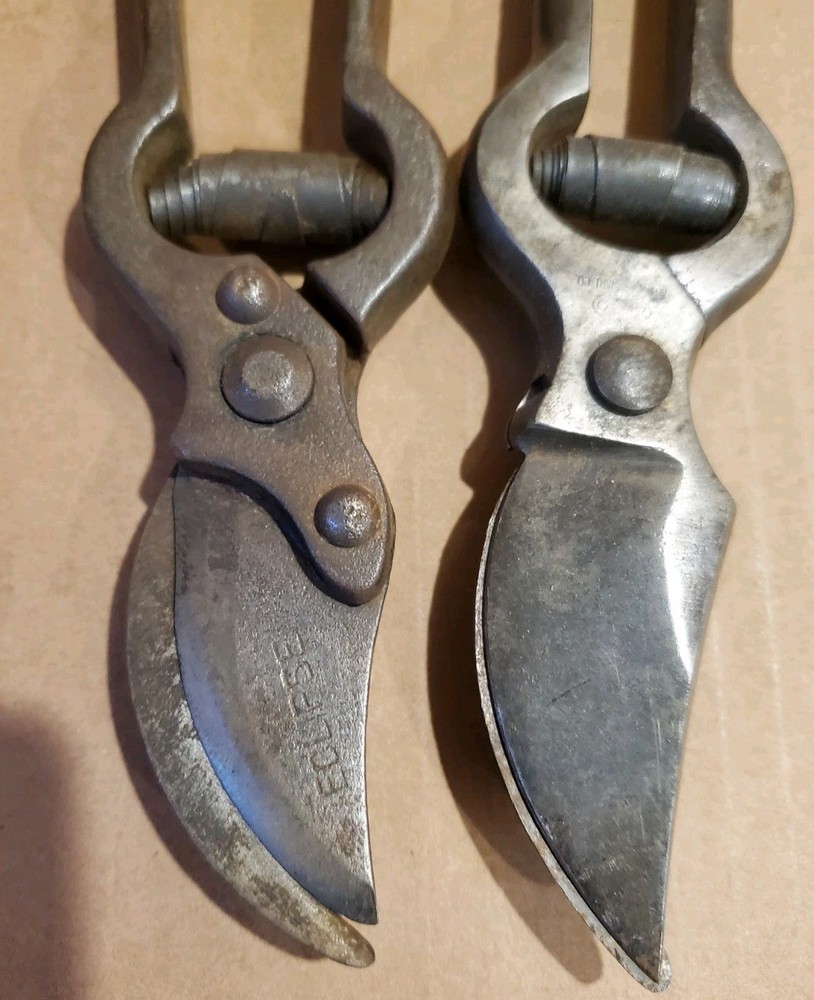 2 Vintage Hand Pruning Shears,Eclipse,Other,Old Garden Tools