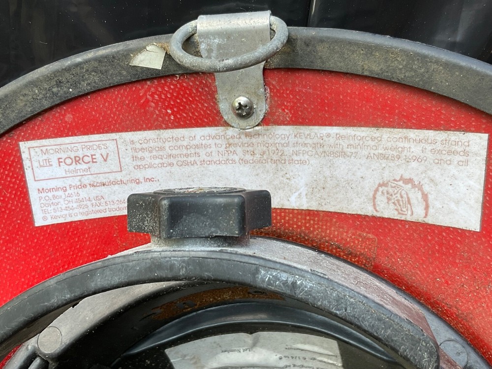 Vintage Red Fireman’s Firefighter Helmet