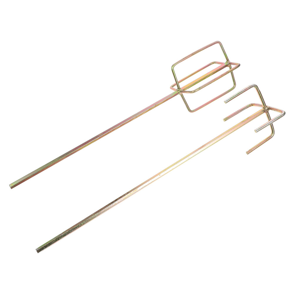 2pcs Practical Paint and Mud Mixer Hexagonal Head Mud Mixer Drill Tools