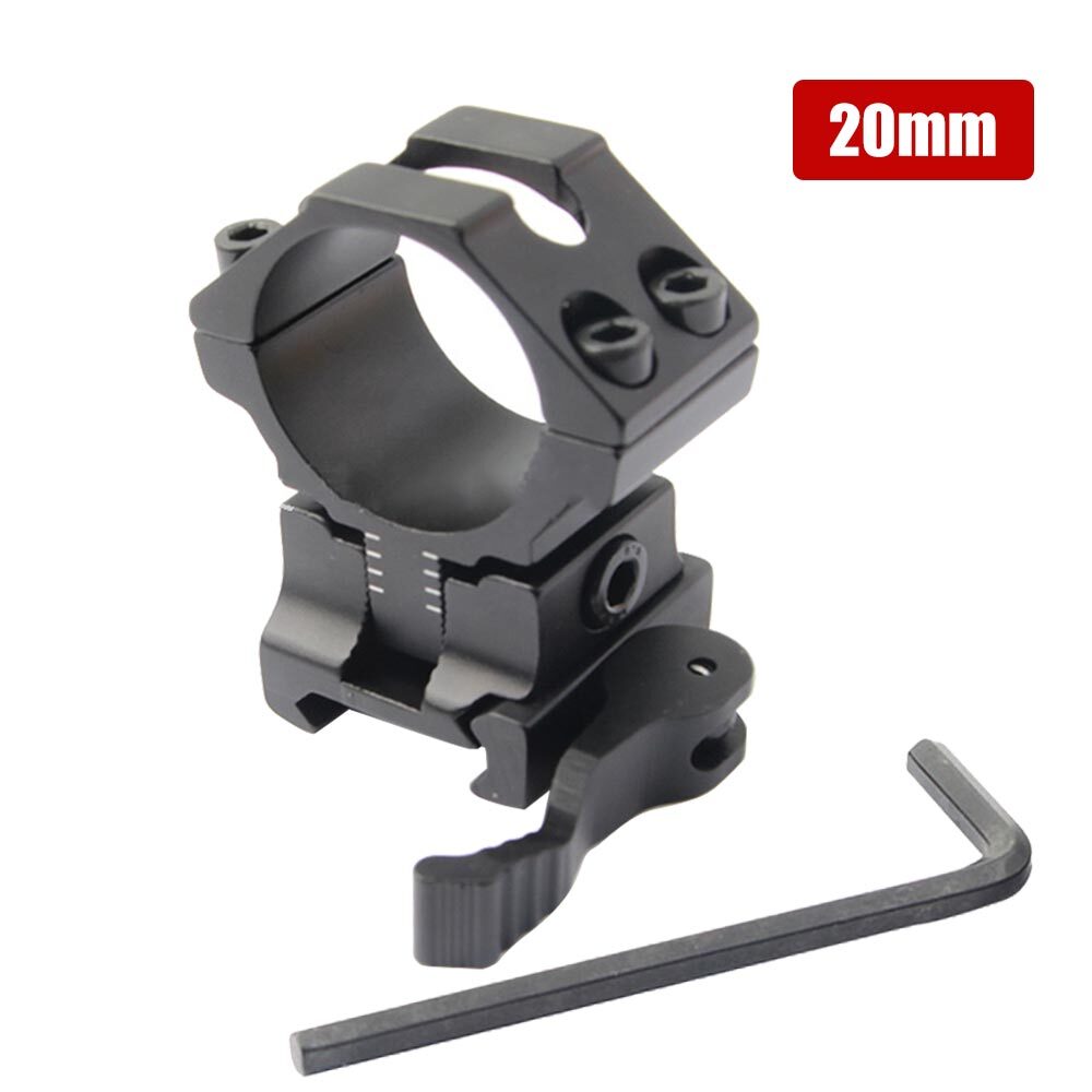 2pcs QD Adjustable Height scope mount precision Picatinny Scope Ring 1''/30mm