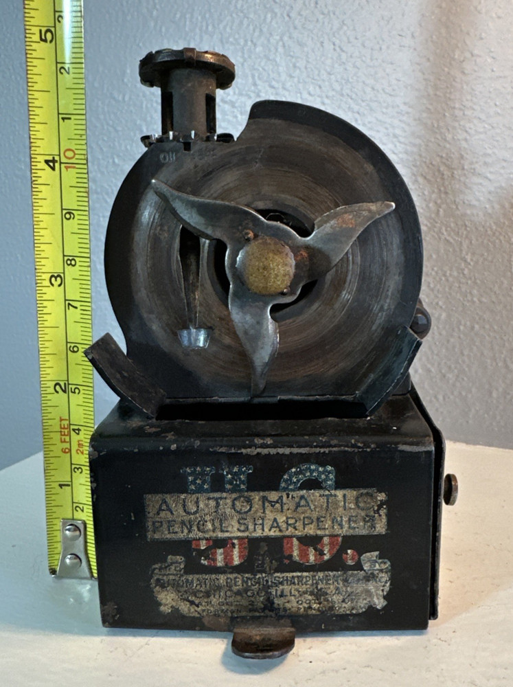 Antique US Automatic Pencil Sharpener Working Condition