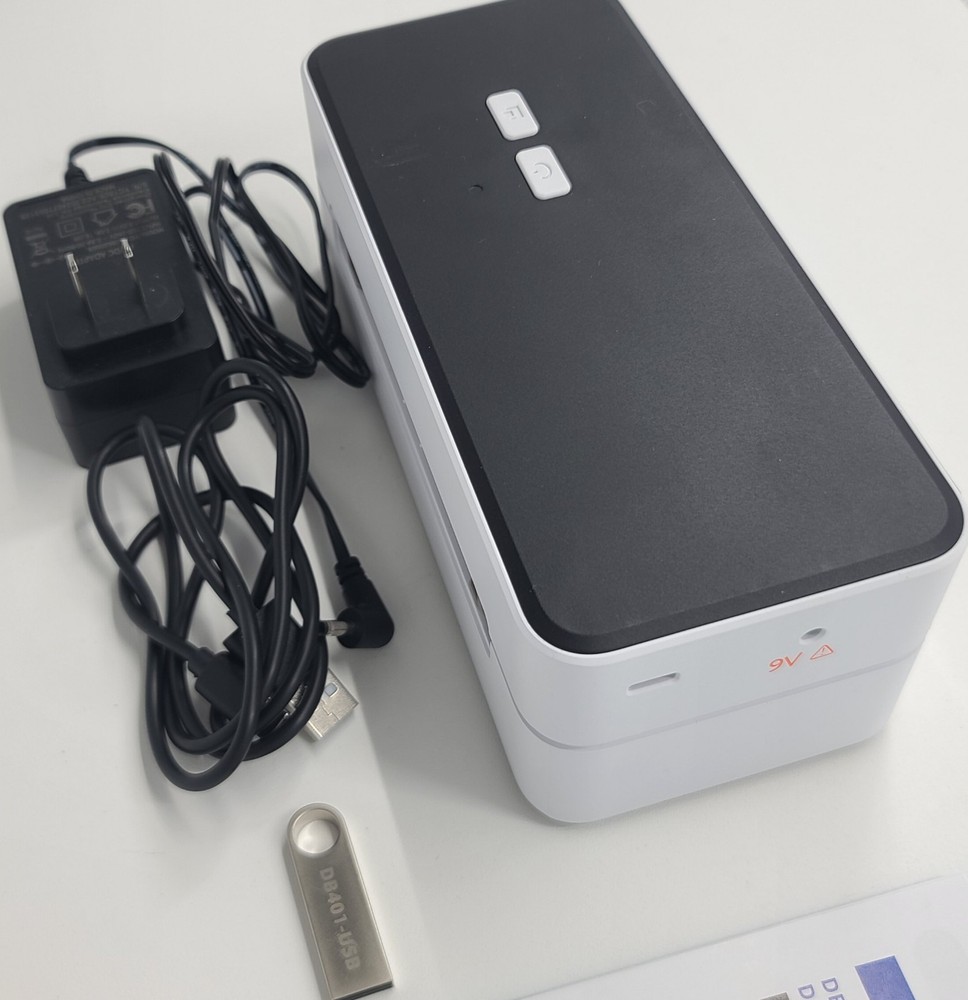 White Thermal Label Barcode Printer DB401 USB