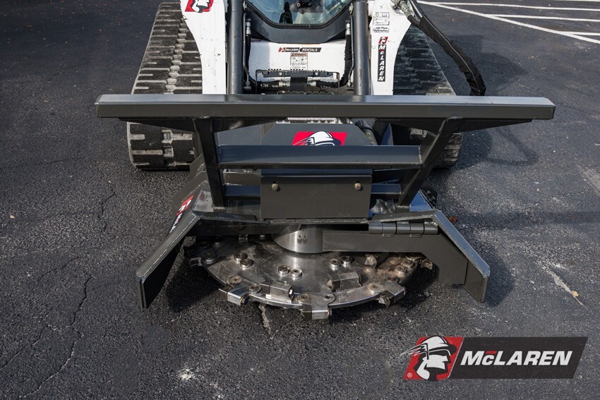 Skid Steer Forestry Disc Mulcher 60" Width with Quick Attach 30-56 GPM