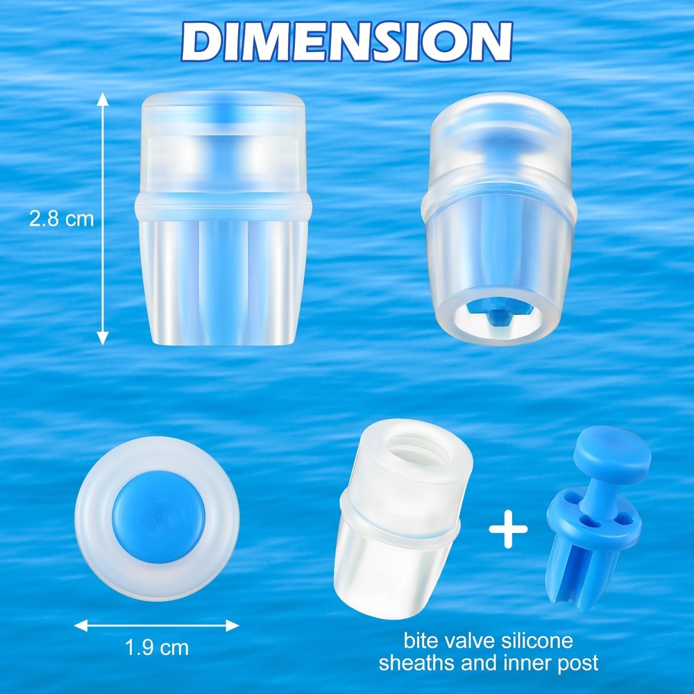 Enhon 4 Packs Bite Valve Replacement Sheath for Water Bladder, Compatible wit...