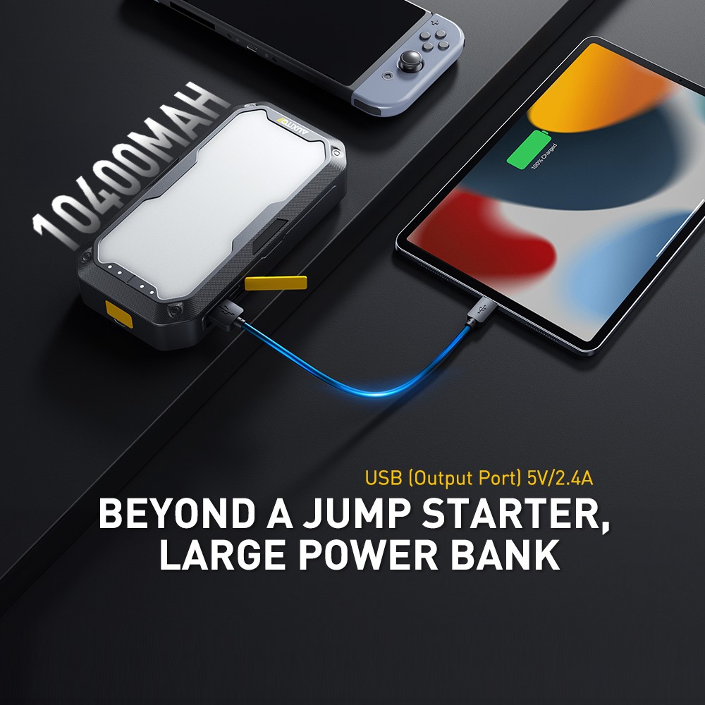 10400mAh 12V Multi-function Emergency Start Power Supply Backup Starter New H