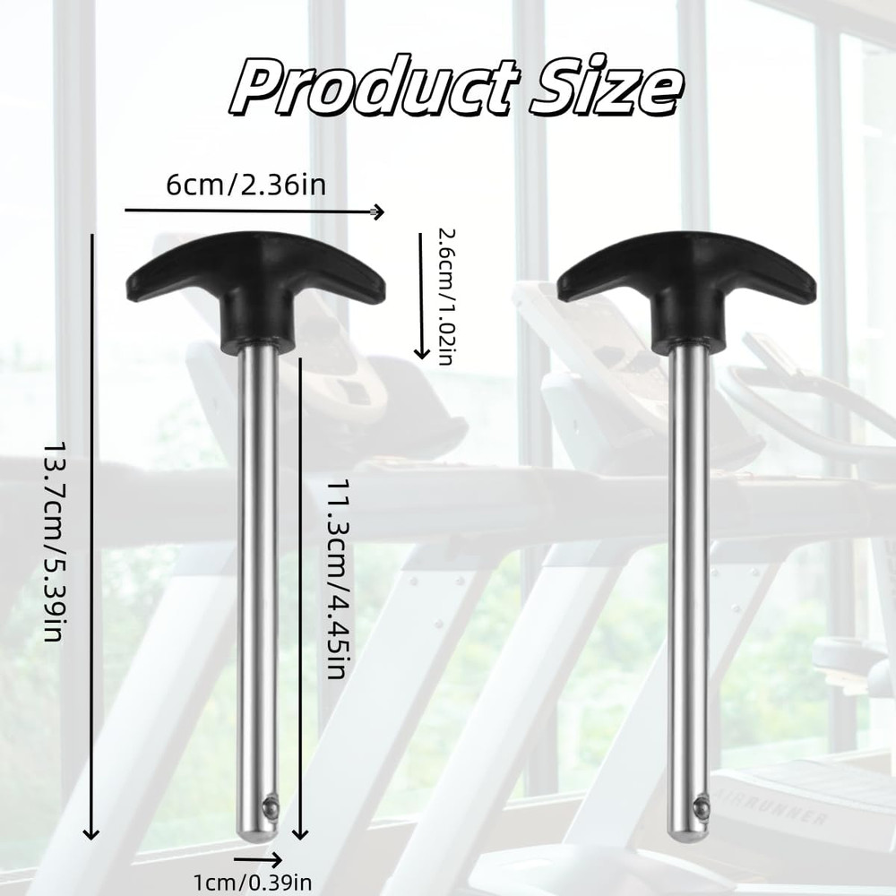 Heavy-Duty Replacement Pins for Home Gym Weight Stack - 2 Pack