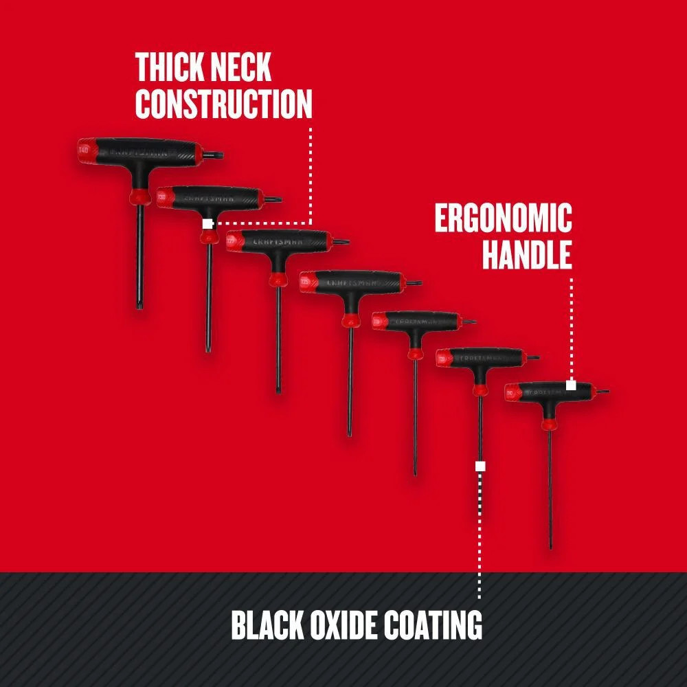 Craftsman T-Handle Torx Hex Key Set, 7 Piece