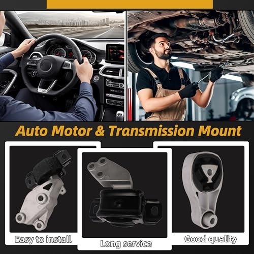 Engine Motor and Transmission Bracket Kits Compatible with Smart Fortwo