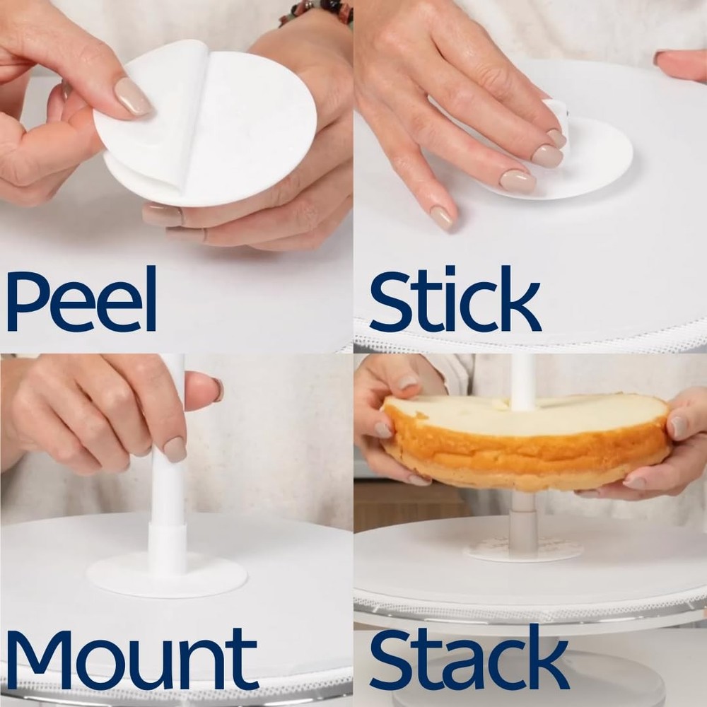 Loyal Bakeware Heavy Duty Plastic Mounting Bracket for Supporting a 16mm Cake Do