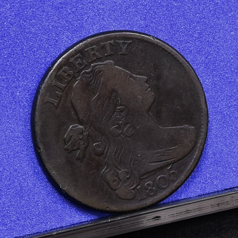 1805 Large Cent - XF Details, Rough Planchet (#58941-L)