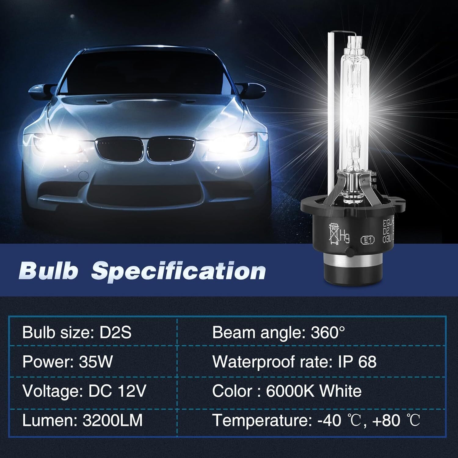 For 2007-2015 Infiniti G35 G37 Q40 Q50 Xenon Ballast Igniter HID D2S Bulb Kit