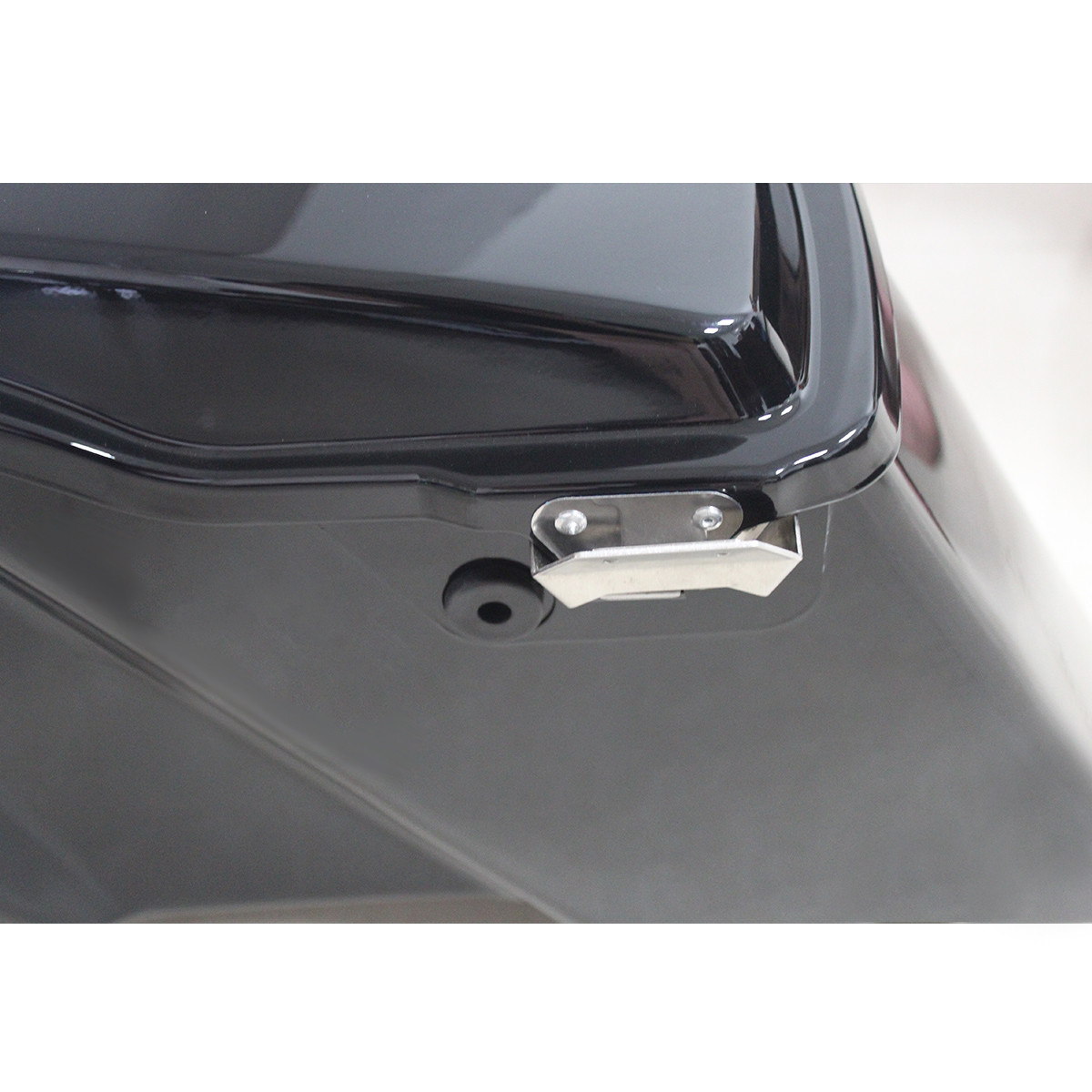 Vivid Black 5" Stretched Extended Hard Saddlebags Fits For 93-13 Harley Touring