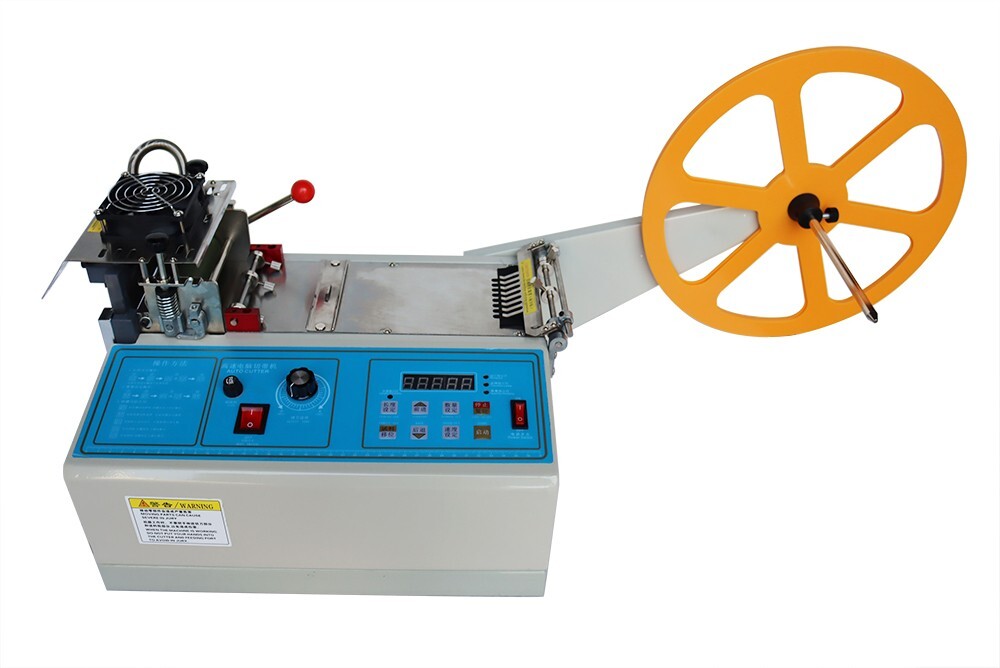 220V Hot&Cold Automatic Belt Cutter Ribbon Cutting Machine Max Cut Width 3.1''