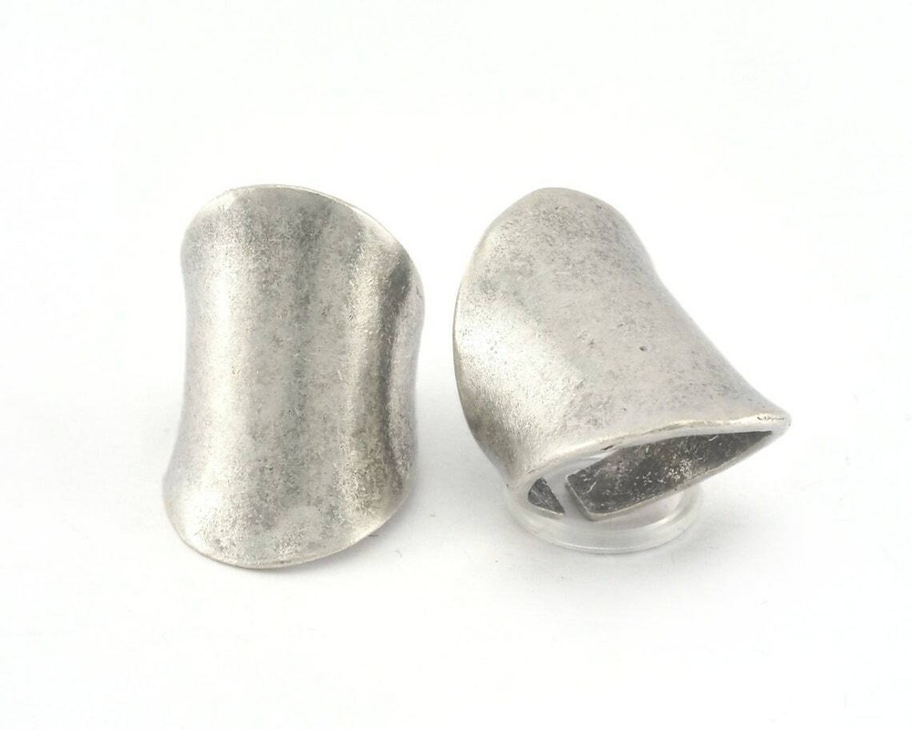 Adjustable Ring Antique silver plated Brass 31mm (17.5mm 7US inner size) 3359
